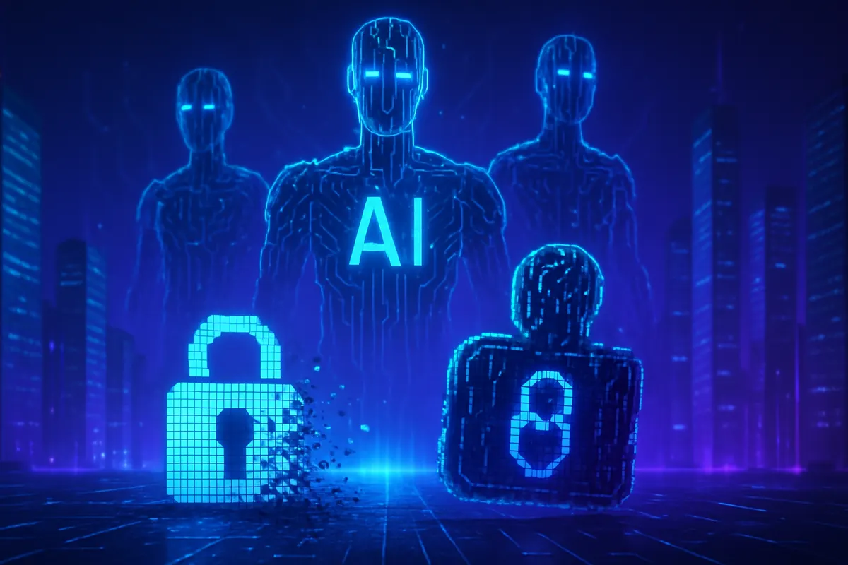 Écran de vérification CAPTCHA face à un agent automatisé et à des contrôles de sécurité renforcés.