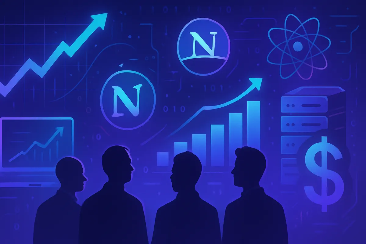 Un analyste compare des graphiques sur la bulle internet et les investissements dans l’intelligence artificielle.