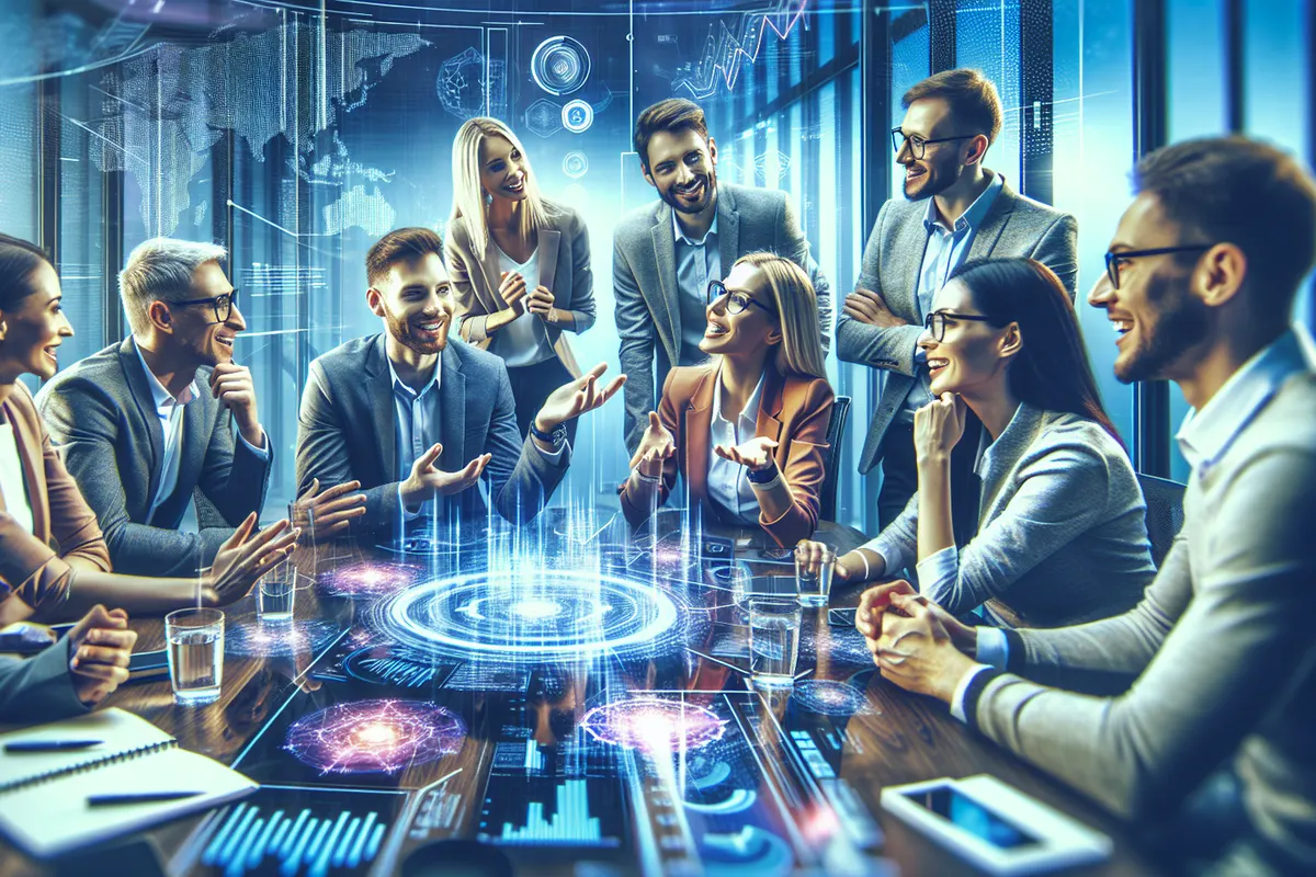 Des entrepreneurs européens analysent une carte mondiale reliée à des infrastructures d’intelligence artificielle.