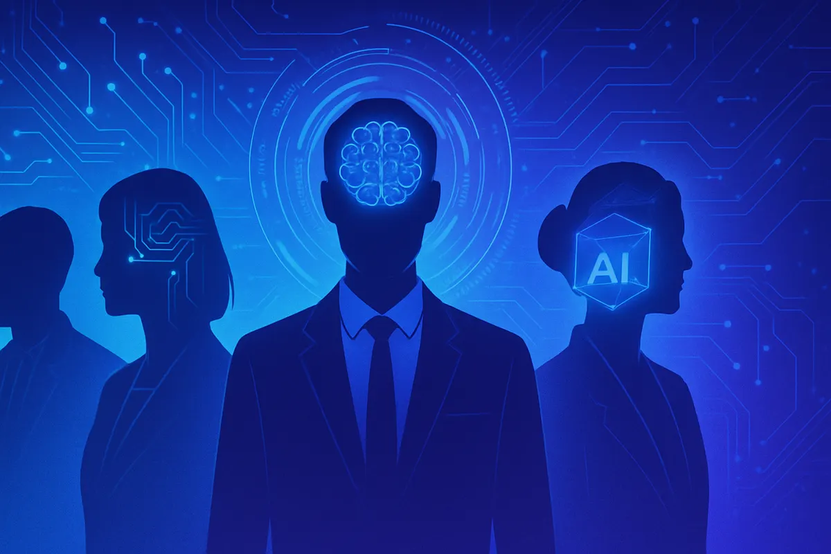 Professionnels échangeant autour de contenus sur l’intelligence artificielle et l’influence sur LinkedIn
