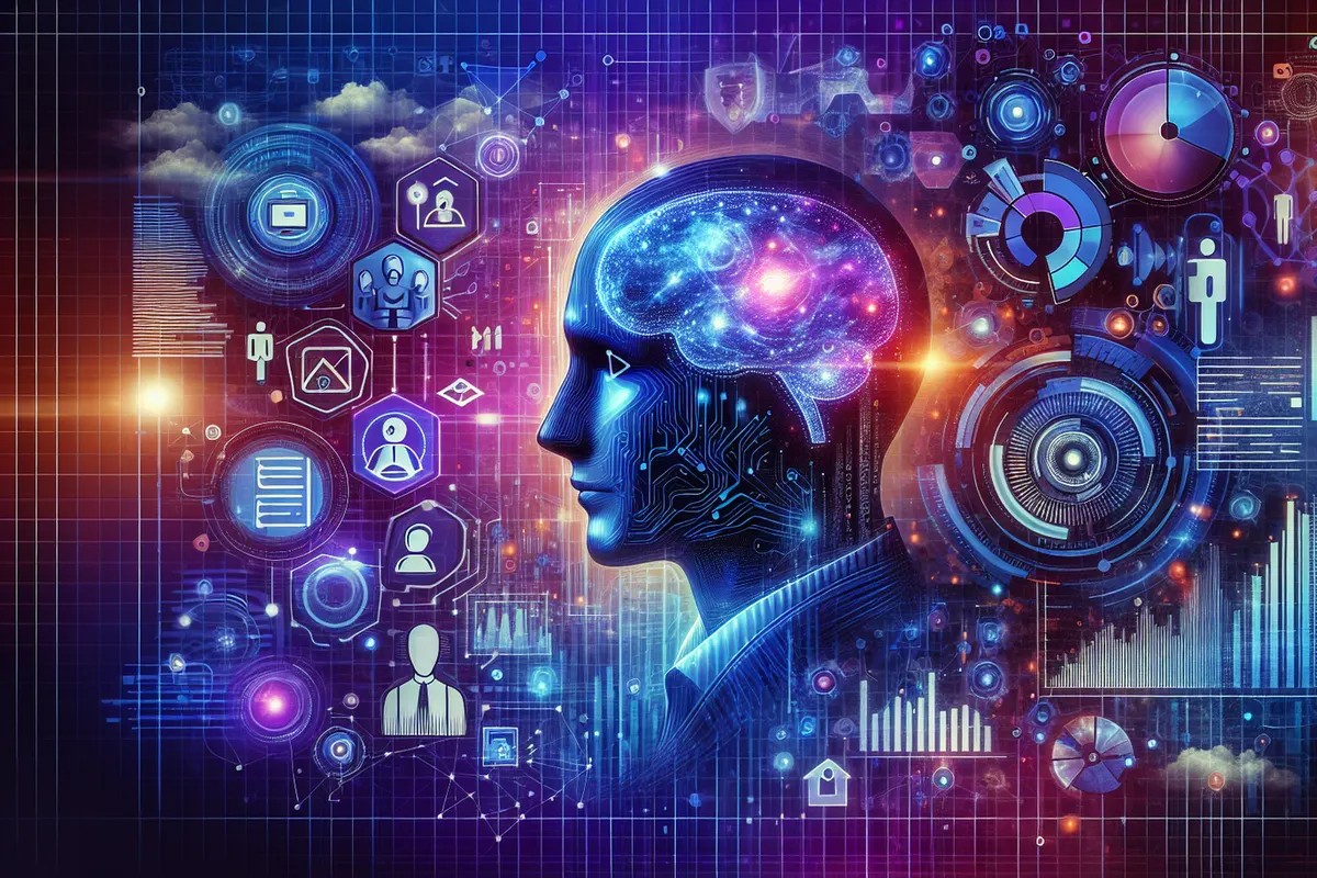 Une équipe en entreprise organise des documents numériques avec l’aide d’un assistant d’intelligence artificielle.