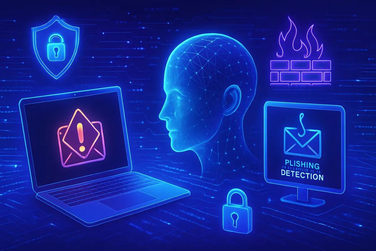 Analyste en cybersécurité examinant des alertes de phishing, un appel vocal et une connexion inhabituelle.
