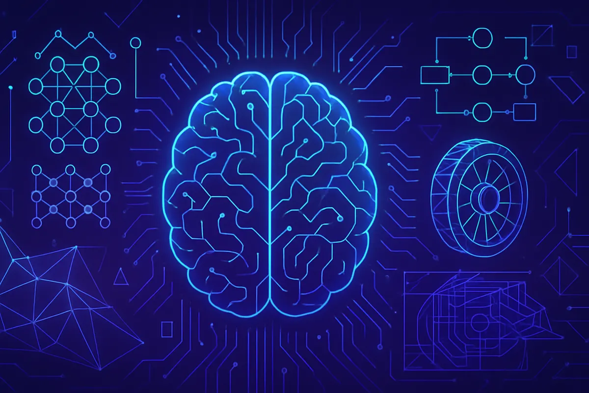 Des étudiants en ingénierie analysent un prototype et des simulations assistées par intelligence artificielle.