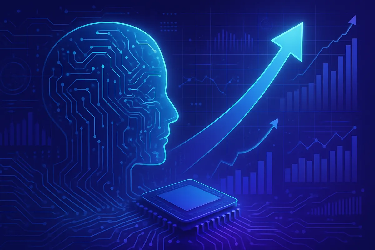 Des ingénieurs inspectent des serveurs dans un vaste centre de données dédié à l’intelligence artificielle souveraine.