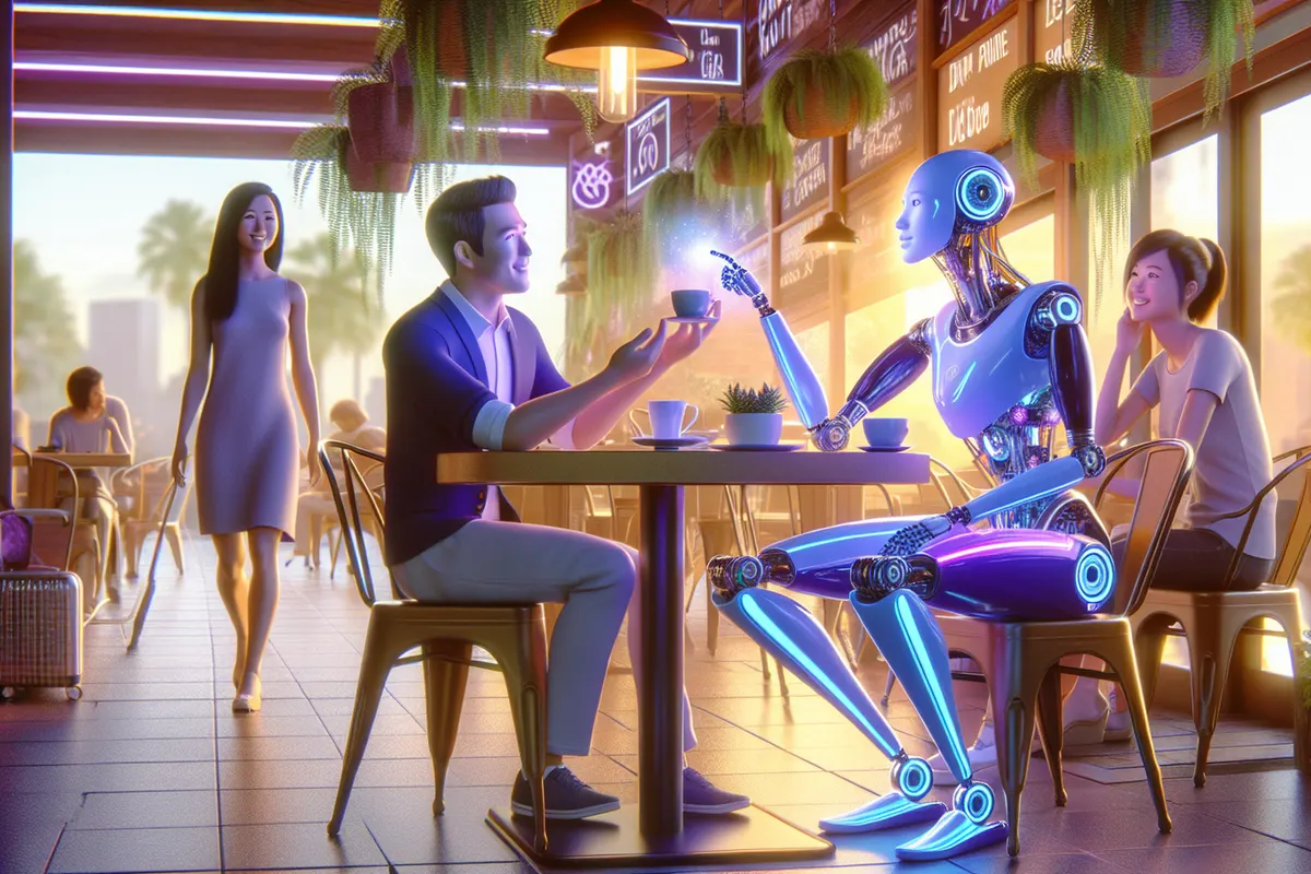 Professionnels supervisant un robot médical et une simulation numérique dans un environnement hospitalier.