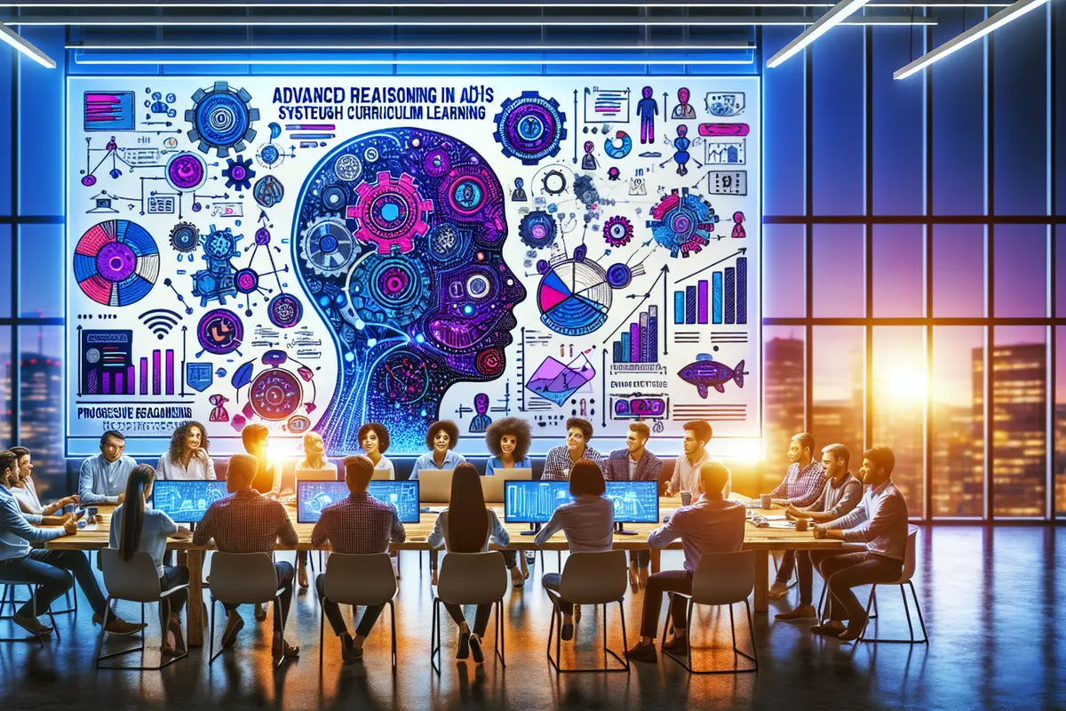 Chercheuse examinant plusieurs étapes de raisonnement d’une intelligence artificielle sur un écran.