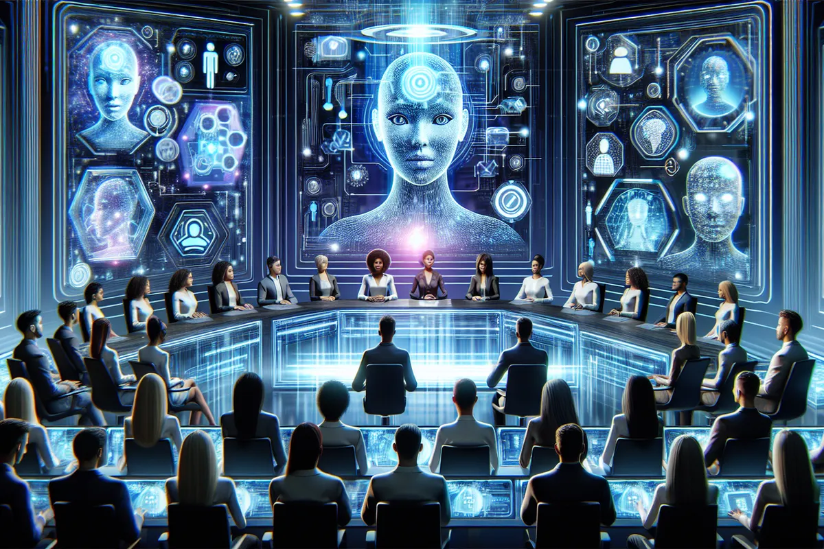 Réunion en visioconférence avec des participants humains et un assistant automatisé empêché de rejoindre l’appel