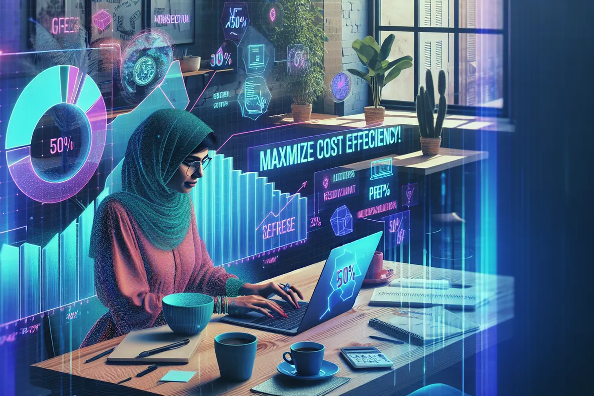 Développeur visualisant la réutilisation d’un long prompt dans une application d’intelligence artificielle.