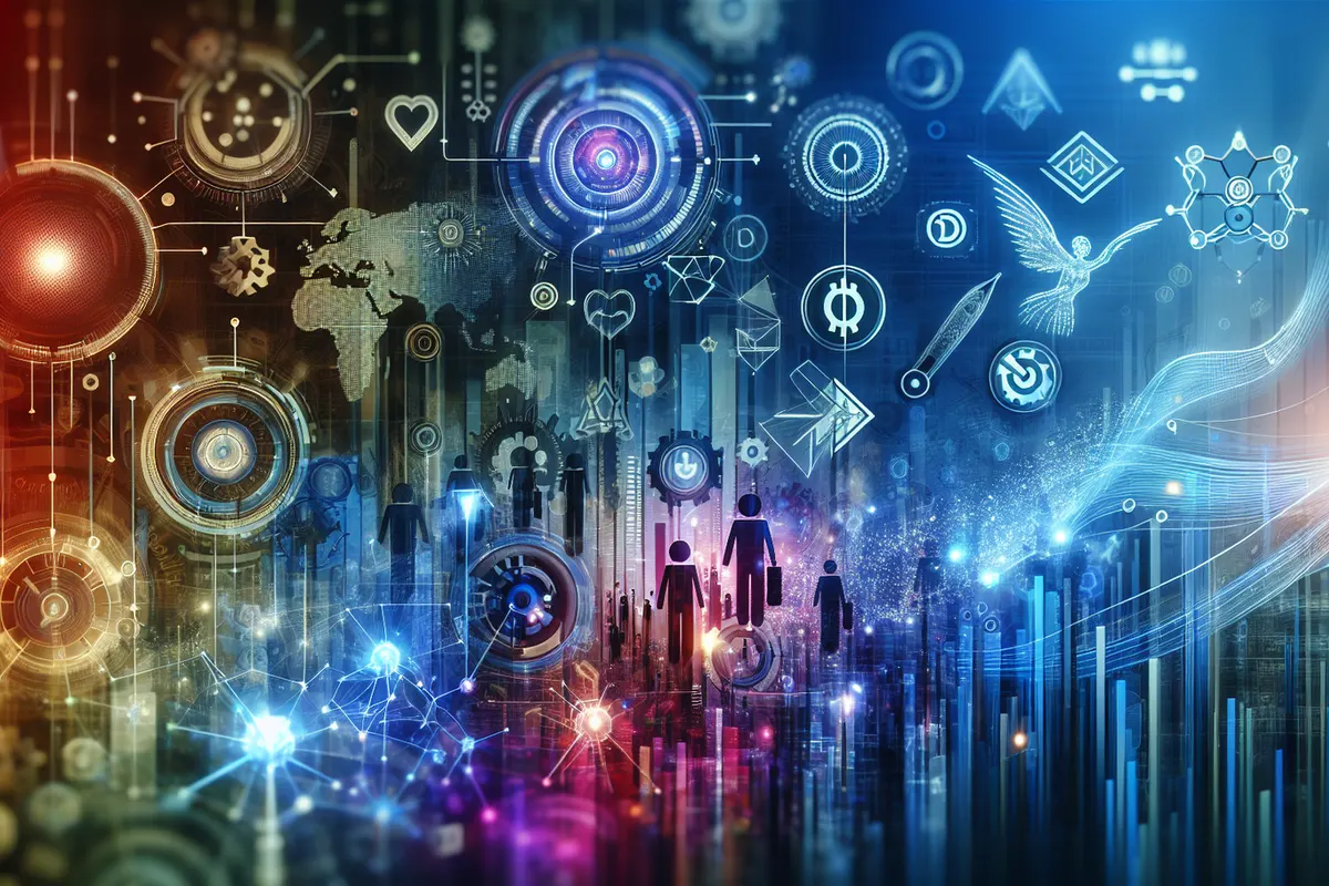 Une analyste examine des graphiques financiers devant des serveurs représentant les activités cloud de Microsoft.