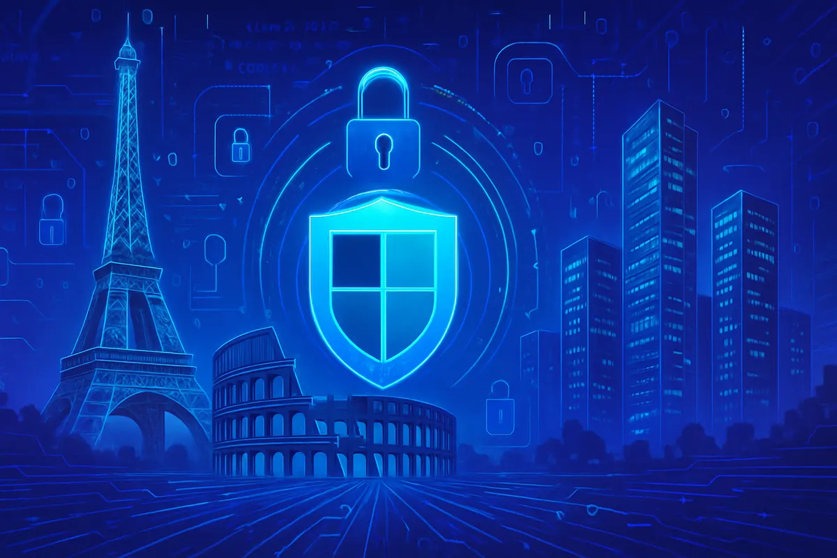 Des analystes surveillent des menaces informatiques dans un centre européen de cybersécurité.