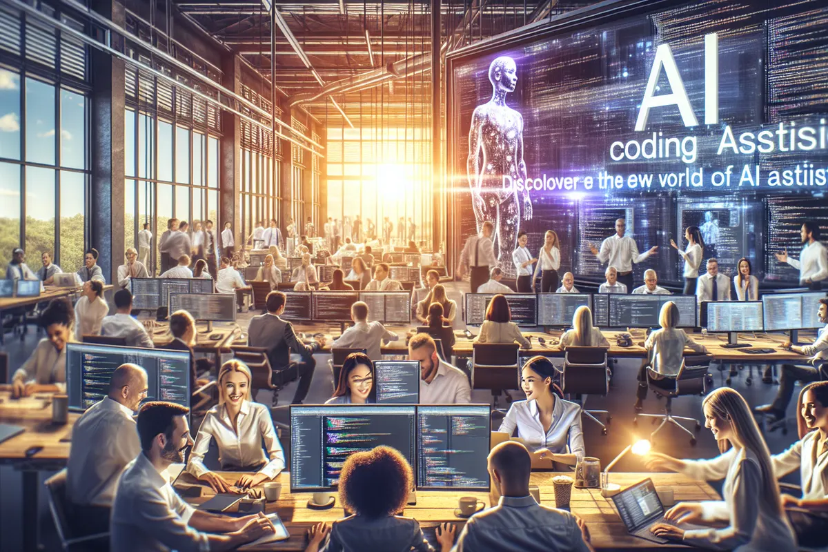 Des salariés comparent un chatbot d’IA et des agents automatisés dans un environnement de bureau.