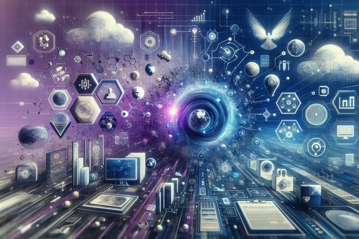 Des documents PDF, tableaux et formules sont convertis en données structurées sur un écran d’analyse.