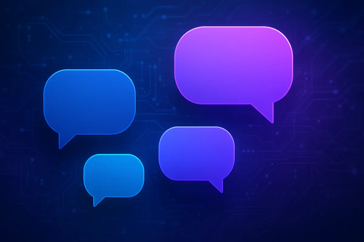 Utilisateur personnalisant la couleur de ses bulles de discussion dans une interface de chatbot sur ordinateur et mobile