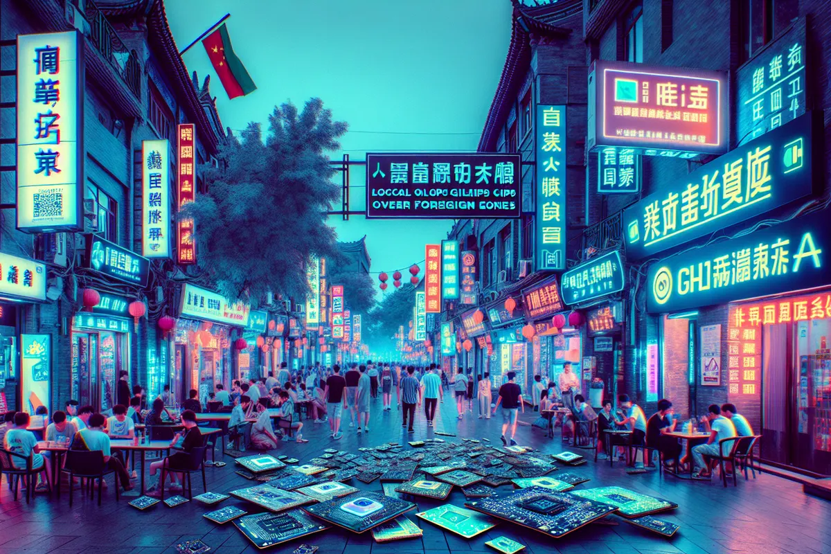 Des ingénieurs examinent des serveurs d’IA au cœur de la rivalité technologique entre la Chine et les États-Unis.