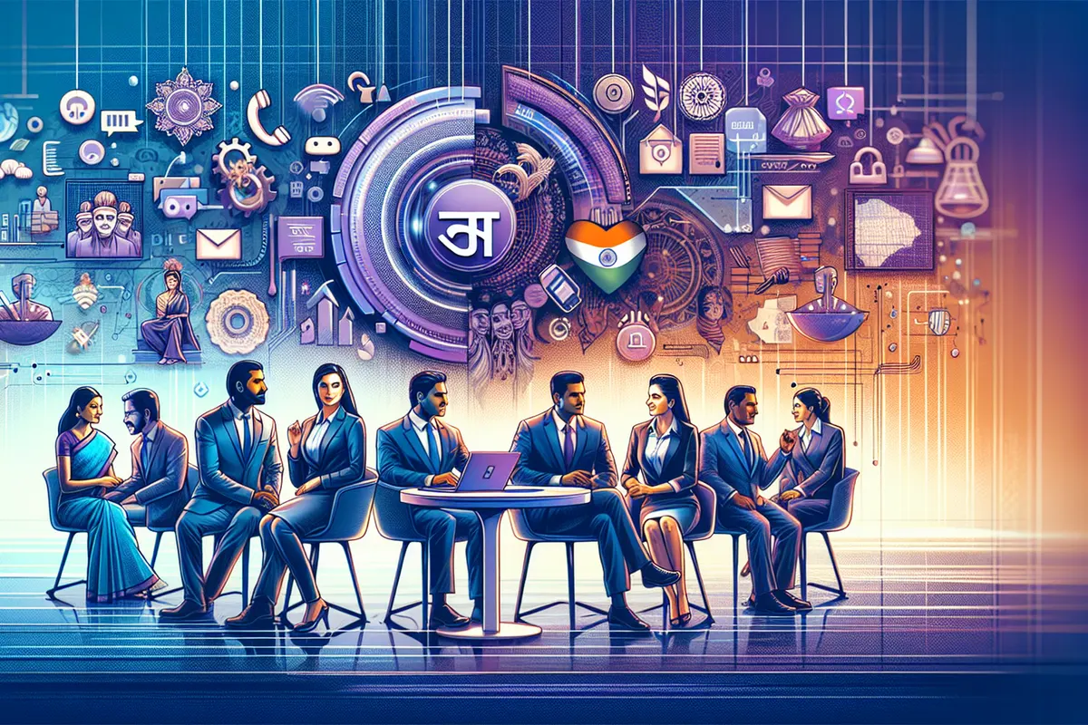 Des ingénieurs travaillent sur une infrastructure d’IA et un modèle de langage adapté au hindi en Inde.