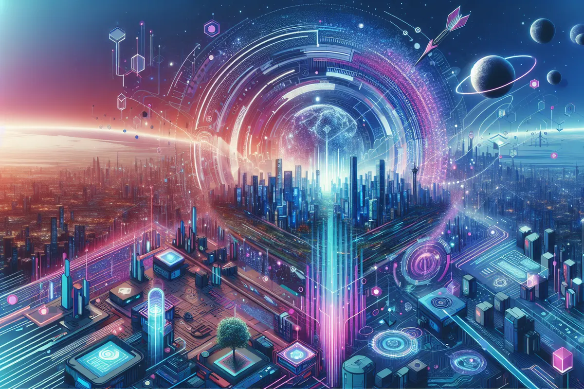 Technicien comparant deux grappes de serveurs dans un centre de données consacré à l’intelligence artificielle