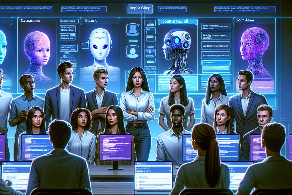 Écran de chatbot signalé et modératrice examinant des alertes de sécurité sur une plateforme.