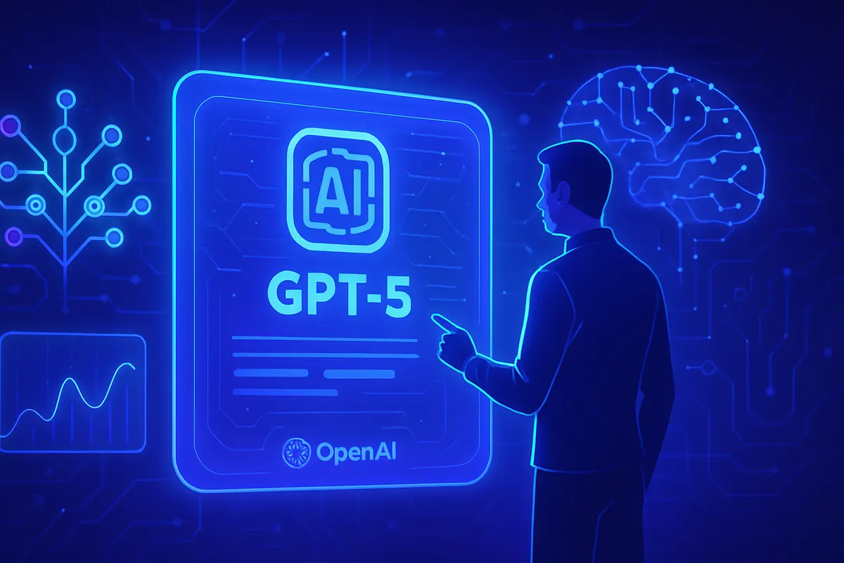 Interface conversationnelle illustrant une IA qui adapte son analyse à des questions simples ou complexes.