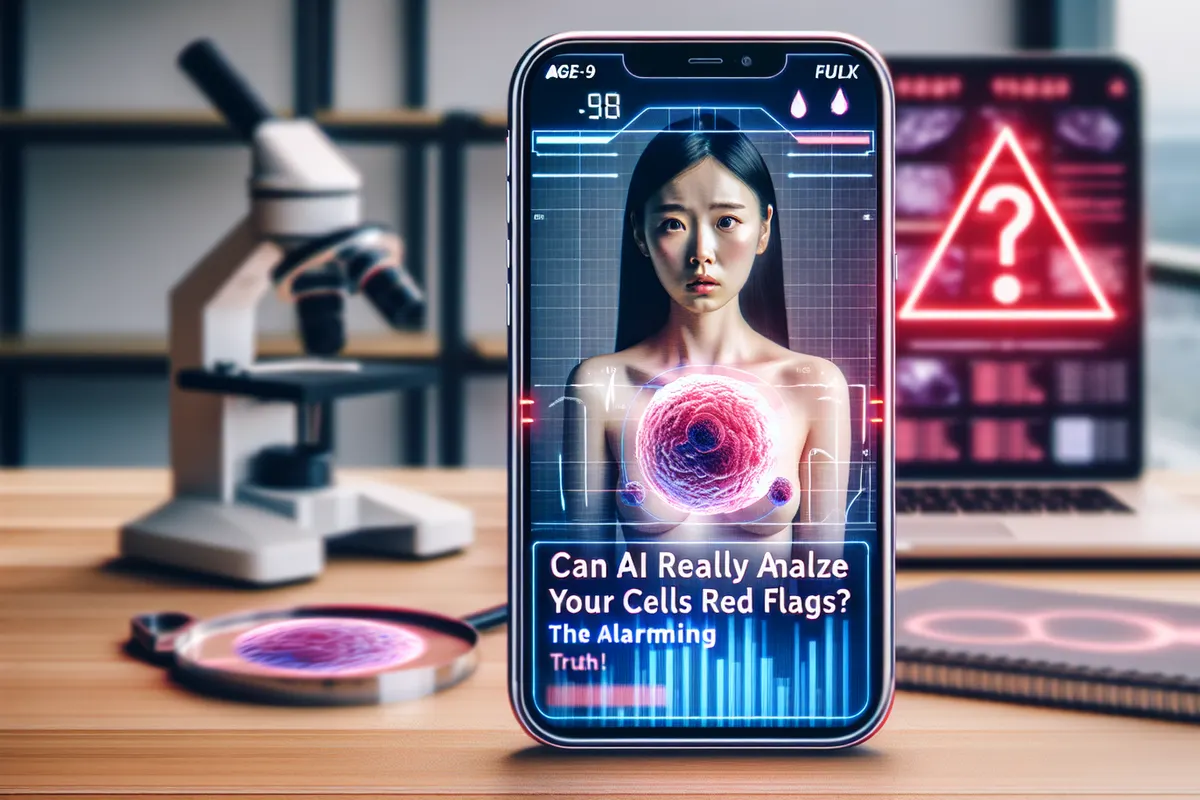 Une personne consulte une application de santé sur son téléphone avant de se tourner vers un dépistage médical.