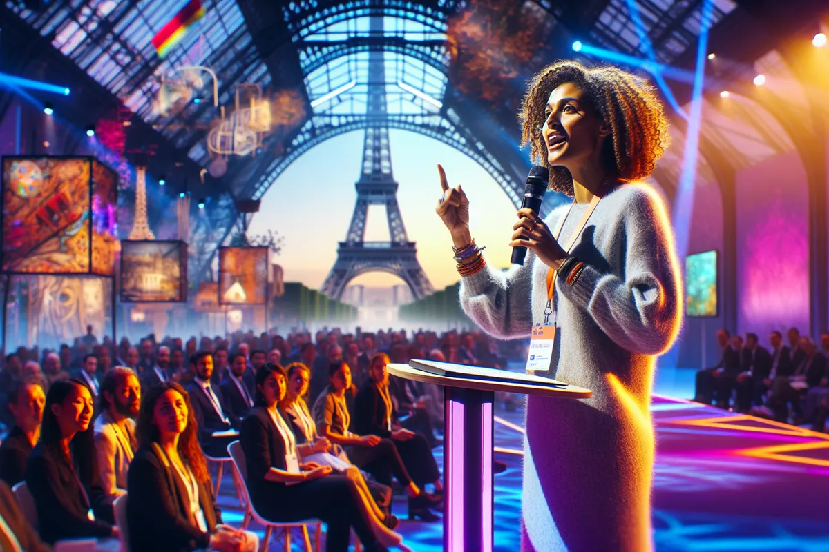 Débat public à Paris réunissant créateurs et experts autour de l’intelligence artificielle et du droit d’auteur