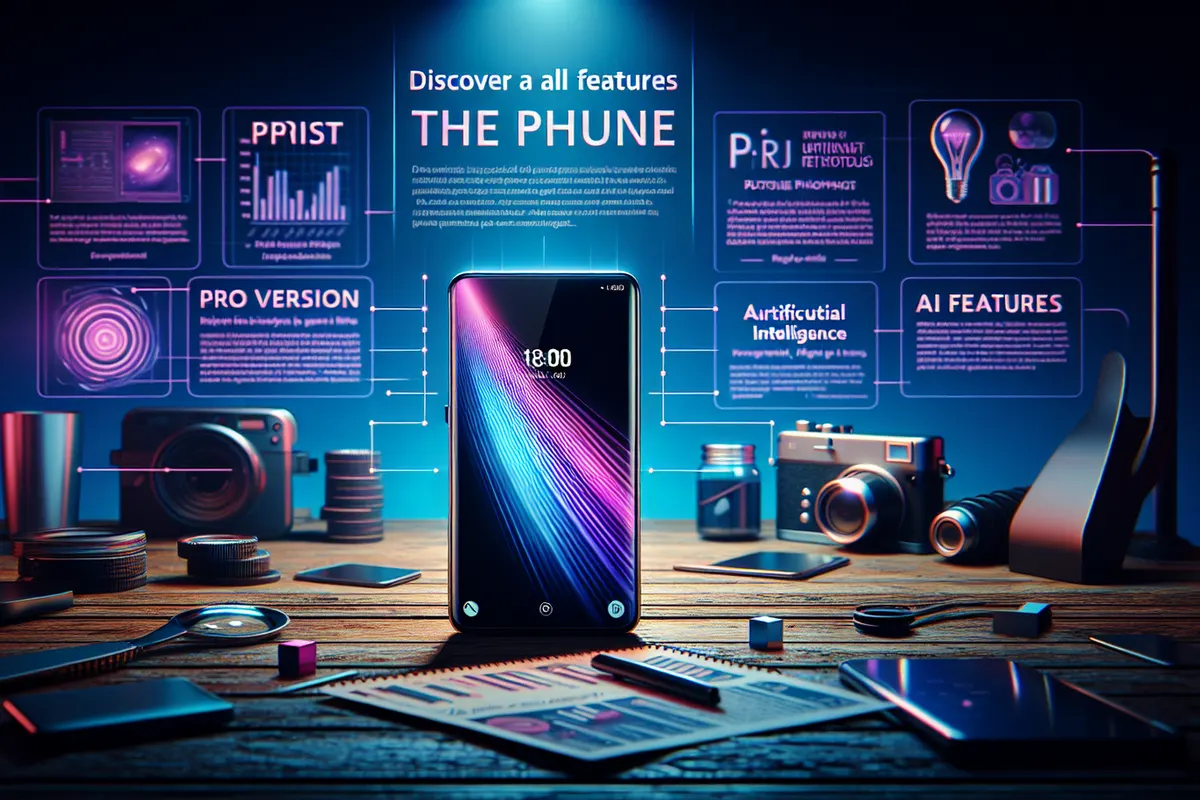 Un smartphone utilisé pour organiser un rendez-vous et retoucher une photo de groupe avec une assistance IA.