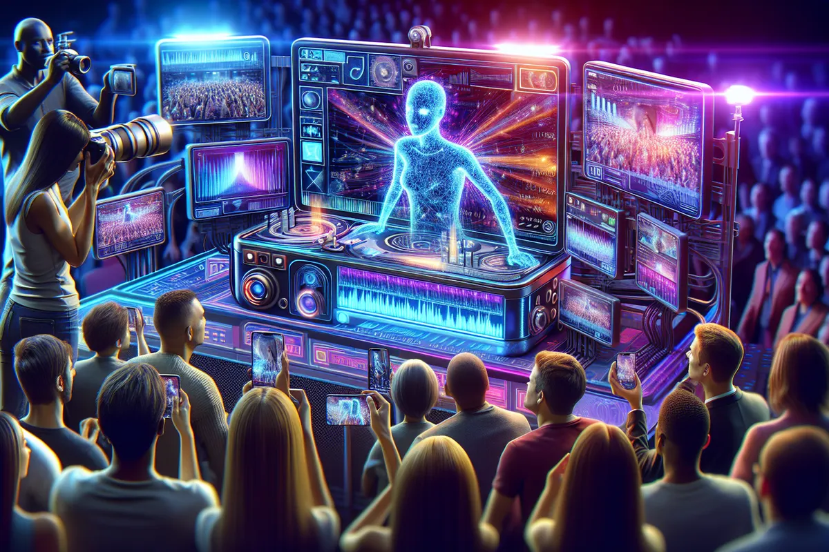 Opérateur vérifiant les alertes d’un système d’analyse vidéo par intelligence artificielle sur plusieurs écrans