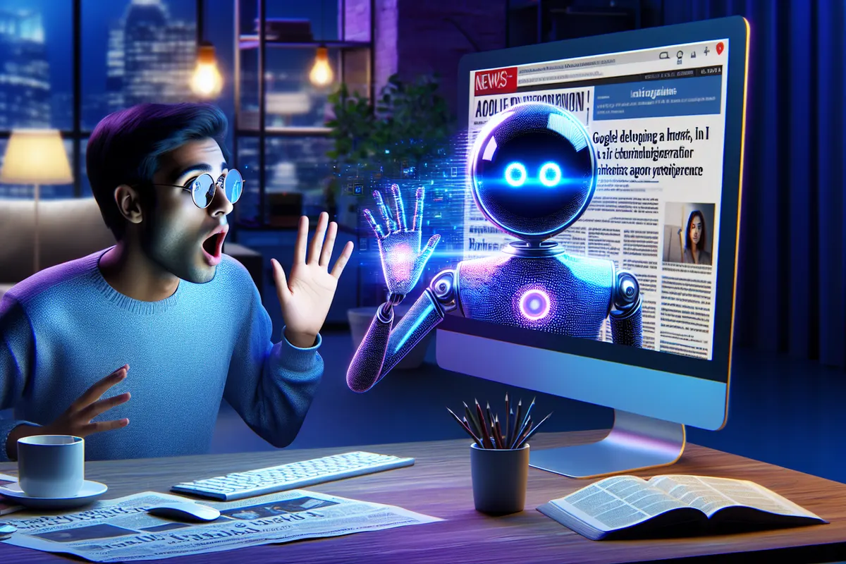Une personne supervise un assistant IA qui prépare des actions dans plusieurs pages d’un navigateur web.