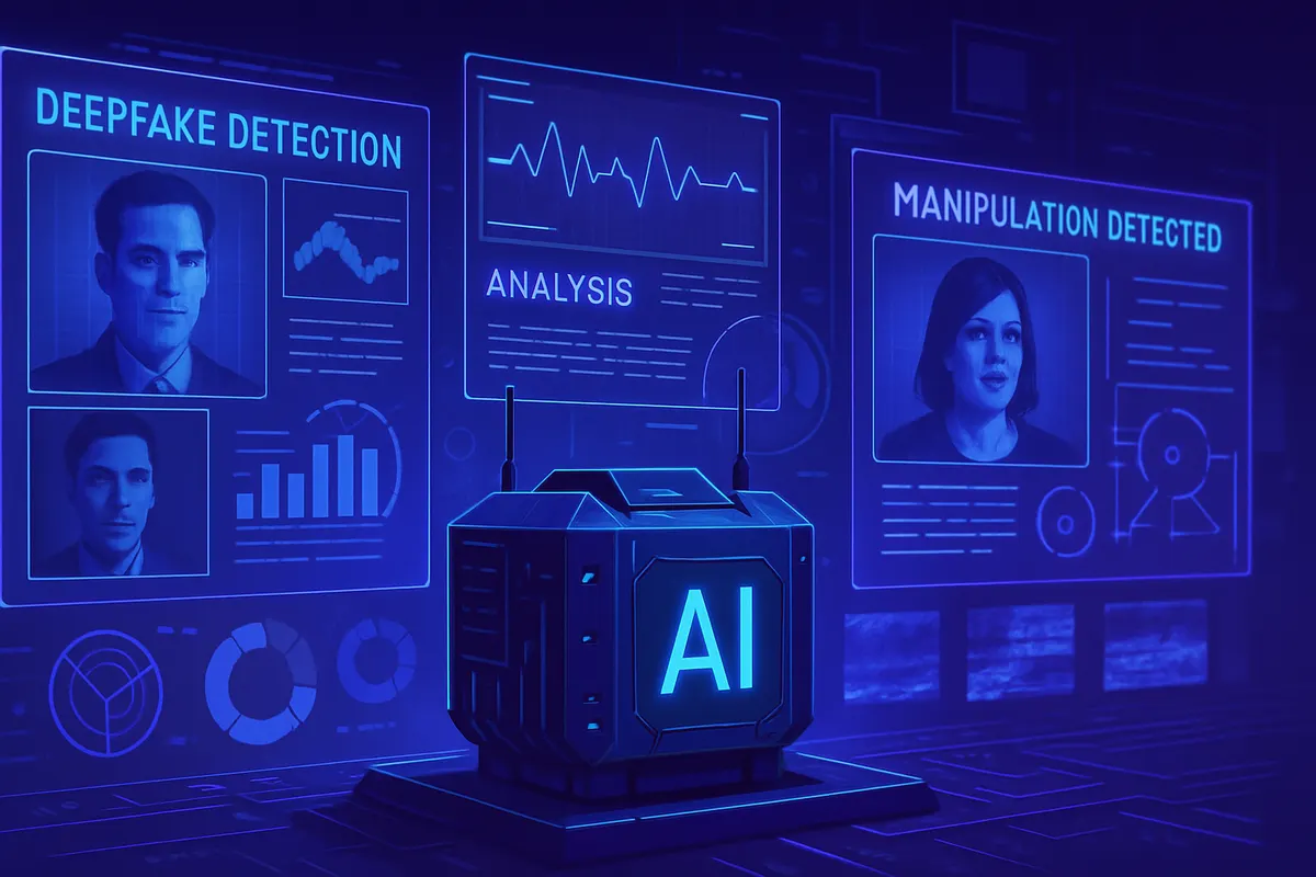 Une analyste examine image par image une vidéo suspecte, avec décor et mouvements comparés sur plusieurs écrans.