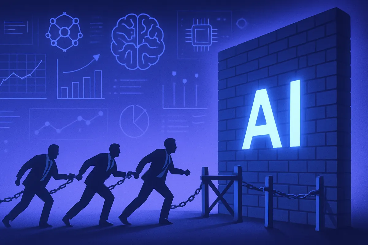Des salariés réunis autour d’un projet d’intelligence artificielle et de données en entreprise.