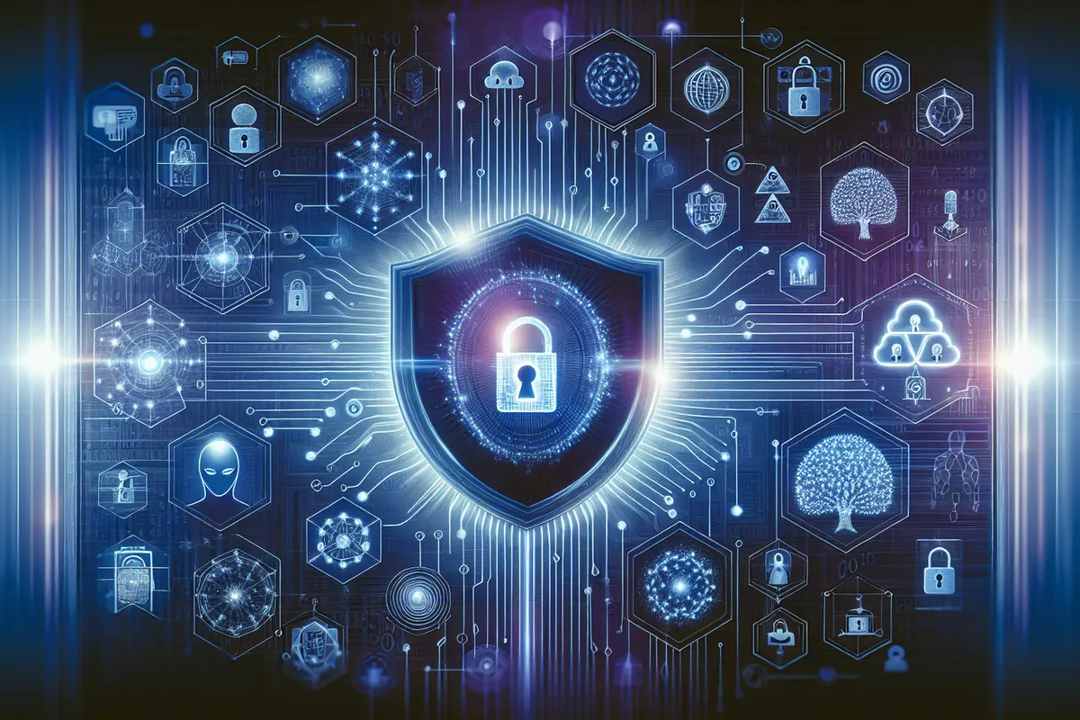 Ingénieure examinant des flux de données chiffrées entre appareils et infrastructure d’intelligence artificielle.