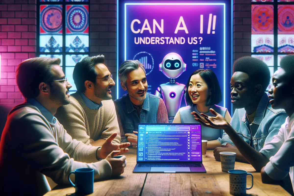 Une personne échange avec un chatbot sur ordinateur, illustration des biais dans le soutien émotionnel.