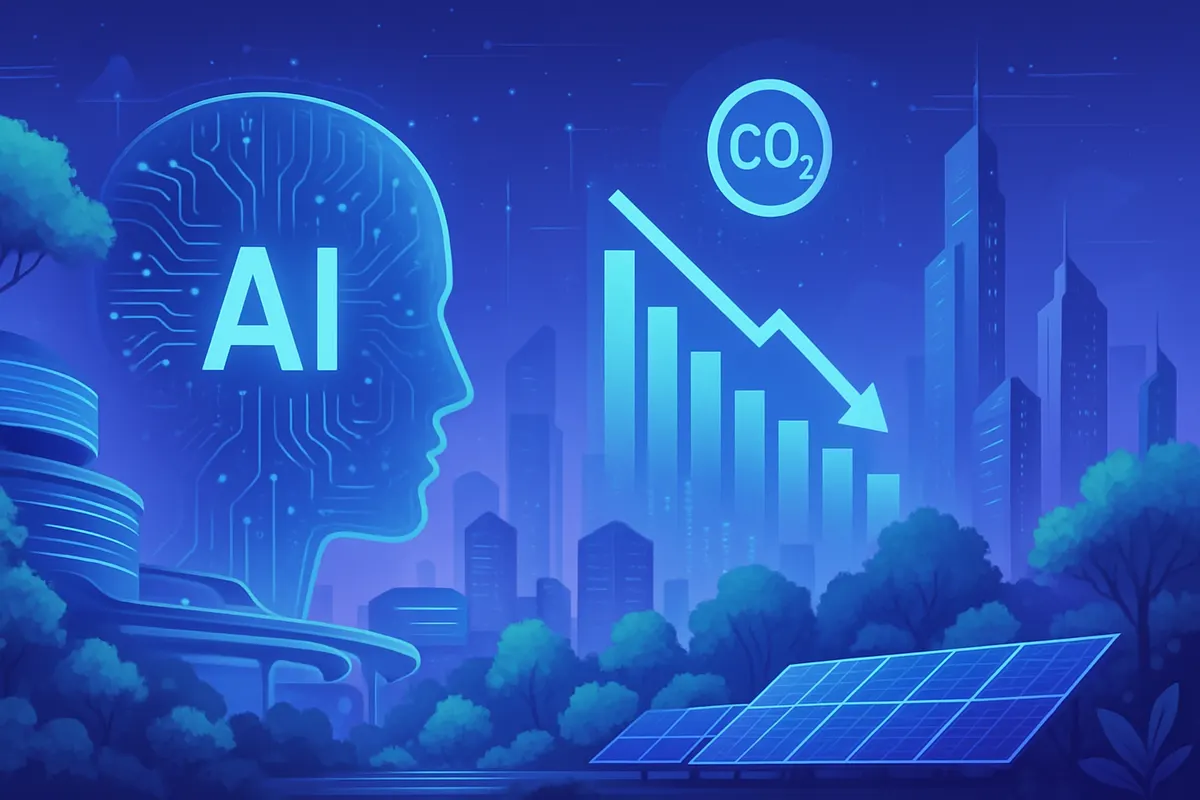 Centre de contrôle utilisant l’IA pour optimiser énergies renouvelables, transports et prévisions climatiques.