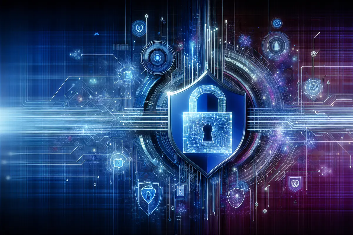 Chercheuse analysant des données médicales et financières anonymisées pour entraîner une intelligence artificielle.