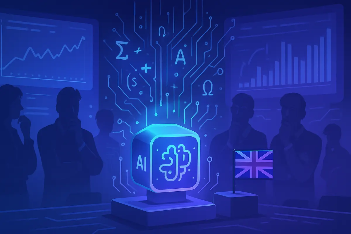 Des analystes comparent des scénarios de prévision avec des tableaux de probabilités assistés par une IA.