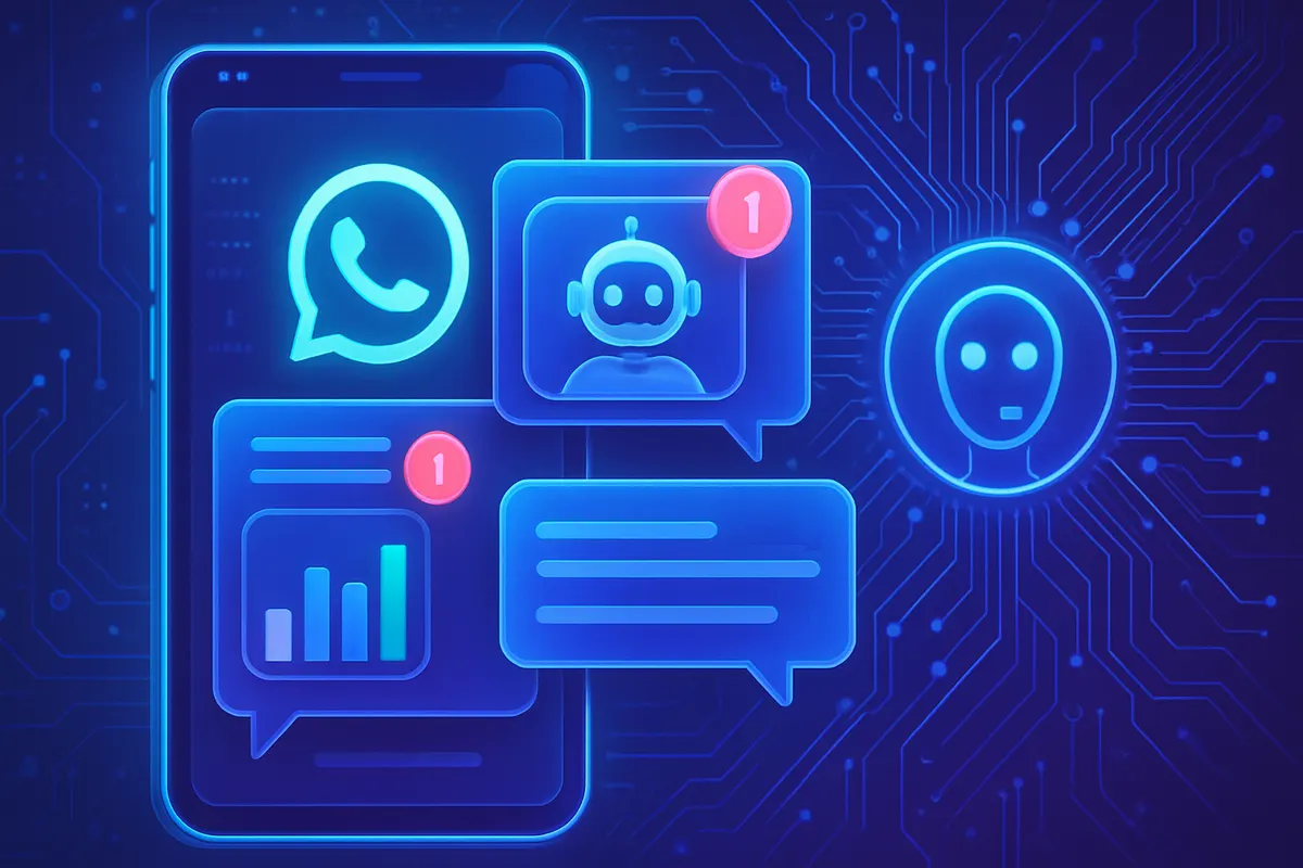 Une personne consulte sur son téléphone un résumé IA de nombreux messages non lus dans un groupe.