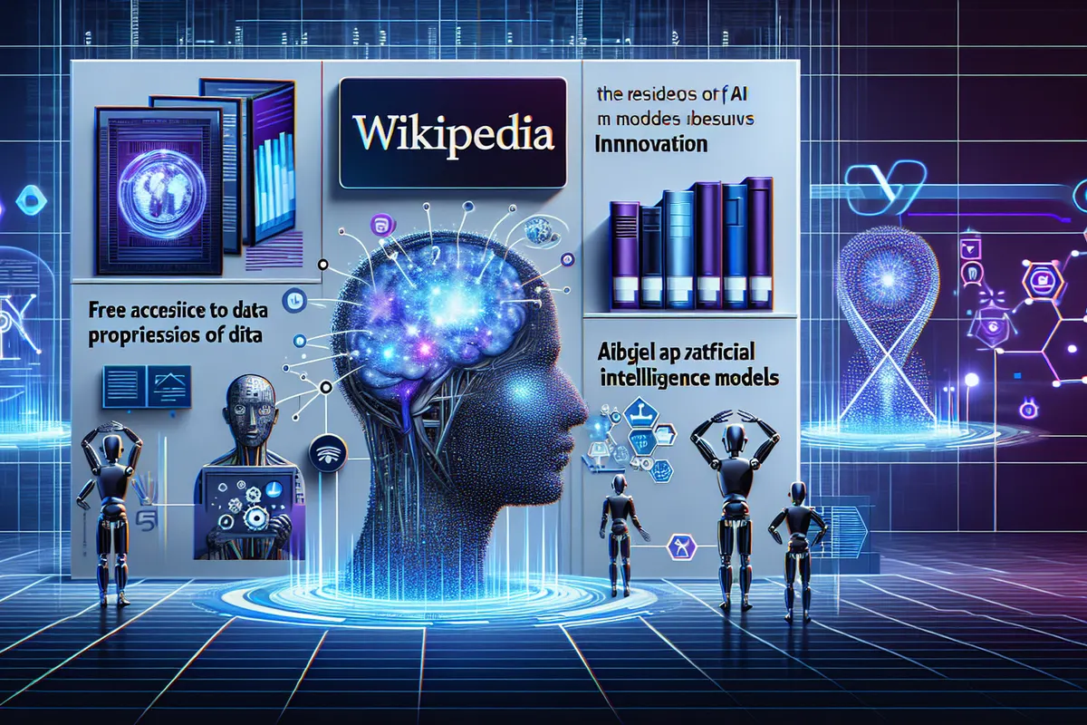 Un développeur exploite un corpus encyclopédique structuré pour entraîner un modèle d’intelligence artificielle.