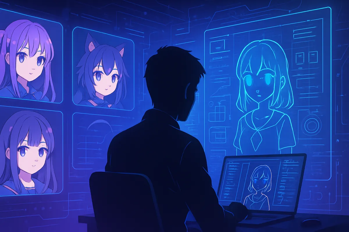 Un ingénieur développe deux avatars conversationnels, une héroïne anime et un panda roux animé.